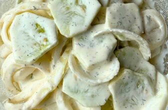 Cucumbers in Vinegar and Creamed Cu...