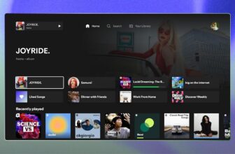 Spotify’s redesigned tvOS app...